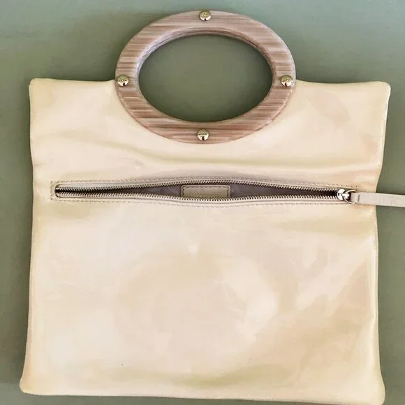 Kate Spade Ivory Patent Leather Jocelyn Clutch - Picture 7 of 8